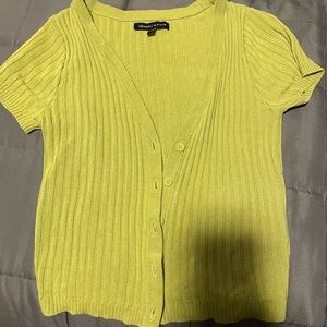 Green cardigan
